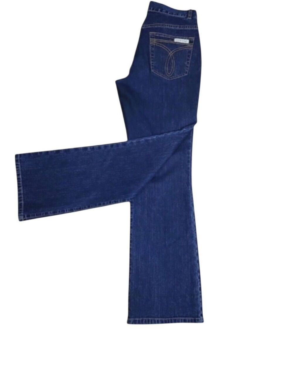 Calvin Klein Dark Wash Mid Rise Bootcut Jeans Size 7 - Picture 6 of 9